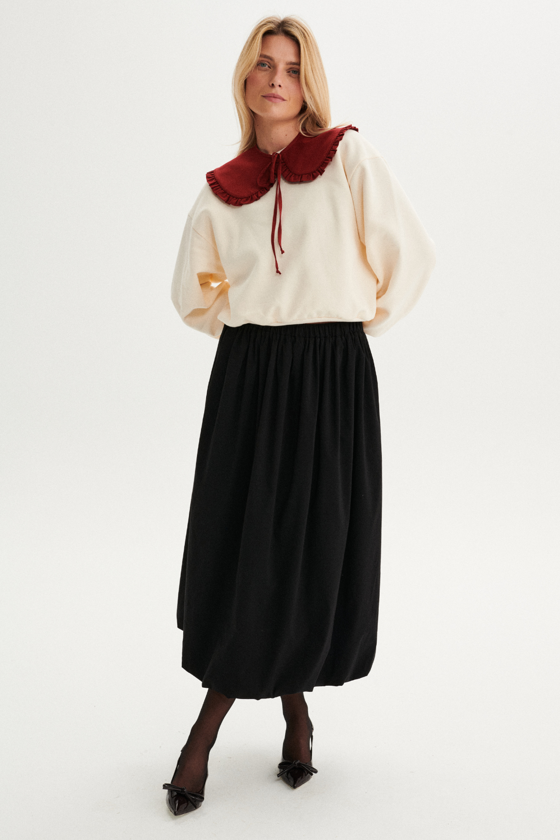 ECRU COLLETTO SWEATSHIRT