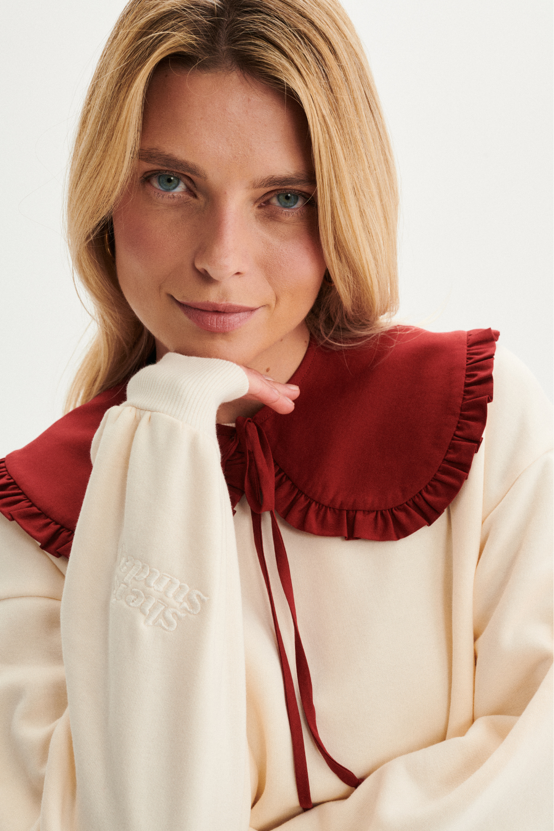 ECRU COLLETTO SWEATSHIRT