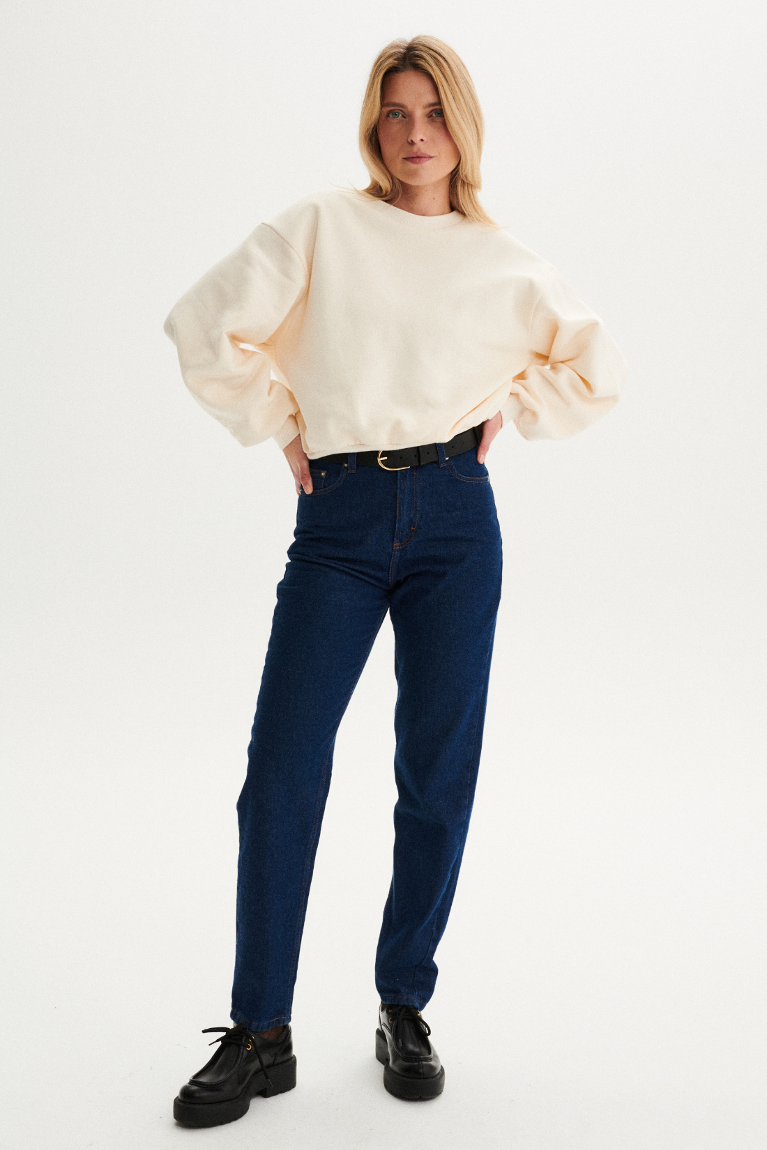 ECRU COLLETTO SWEATSHIRT