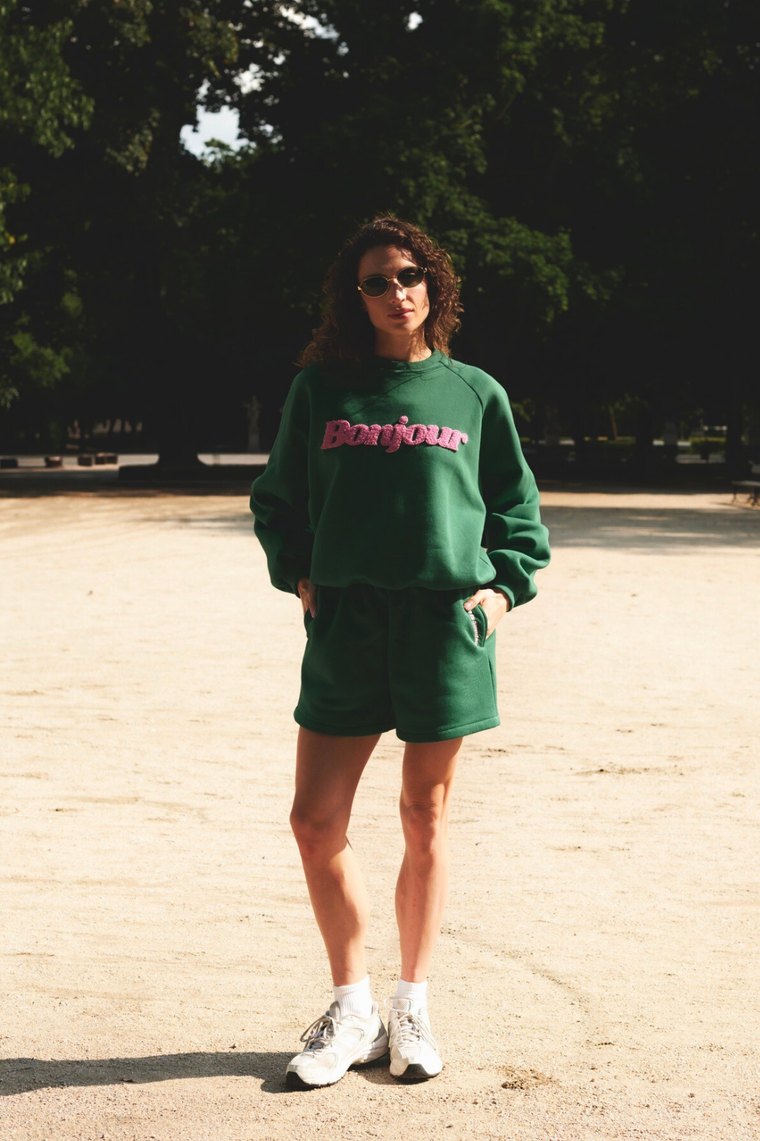 BONJOUR GREEN SWEATSHIRT