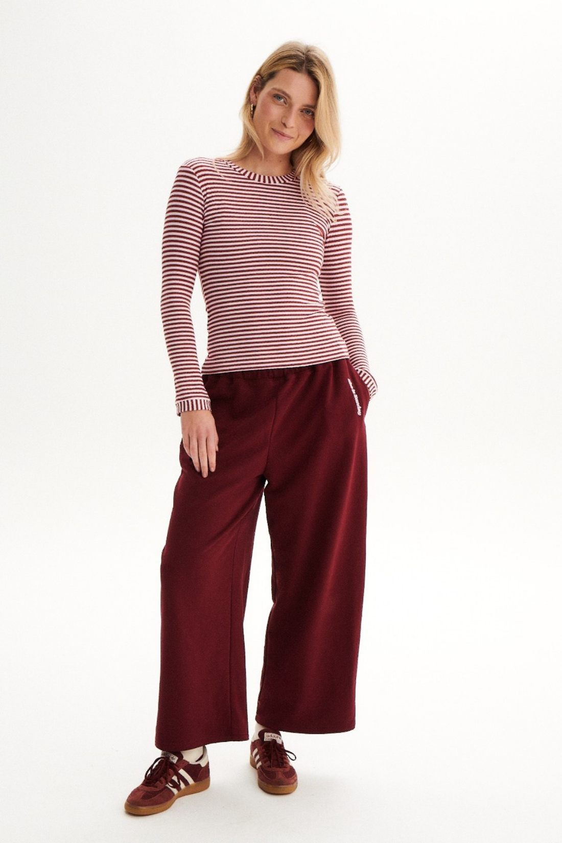LONGSLEEVE COSI COSI STRIPPED BURGUNDY