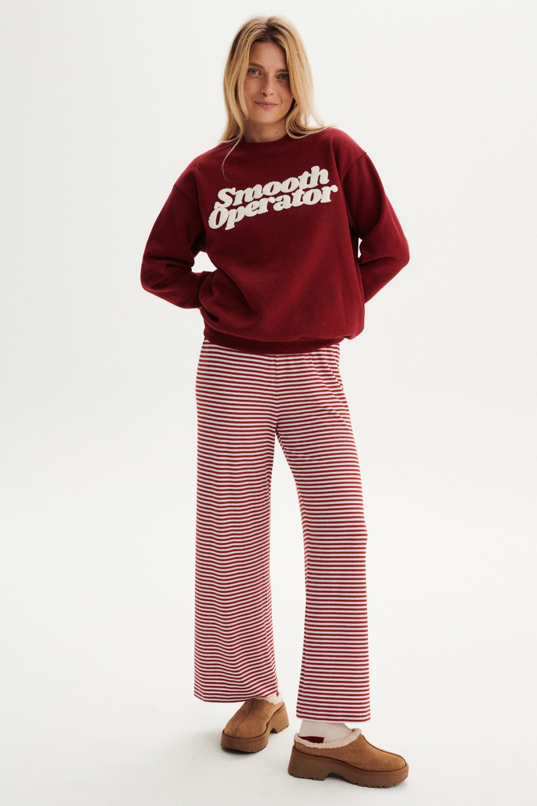 SMOOTH BURGUNDY SWEATSHIRT