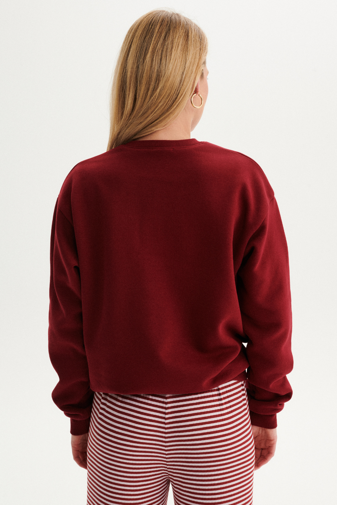 SMOOTH BURGUNDY SWEATSHIRT