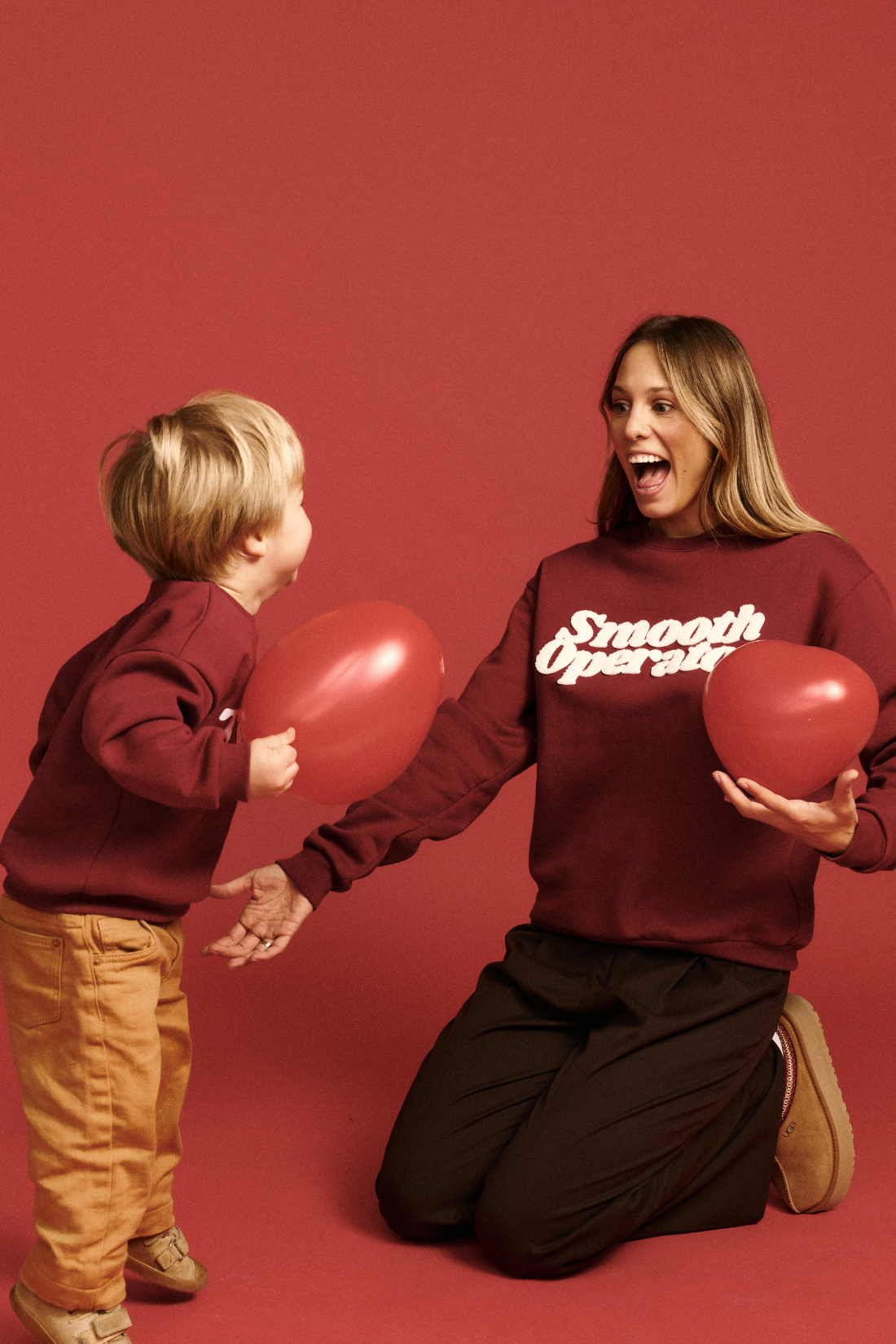 SMOOTH BURGUNDY SWEATSHIRT