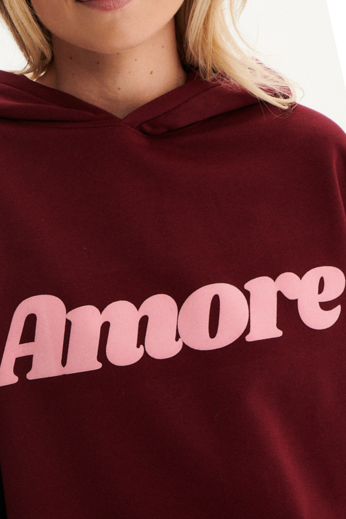 AMORE BURGUNDY SWEATSHIRT