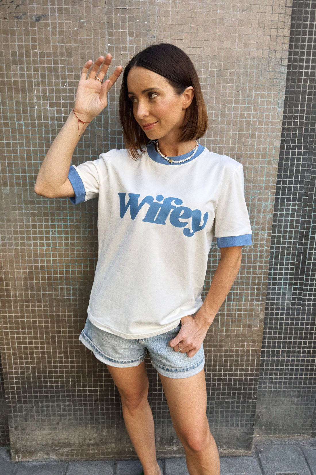 WIFEY CREAM T-SHIRT