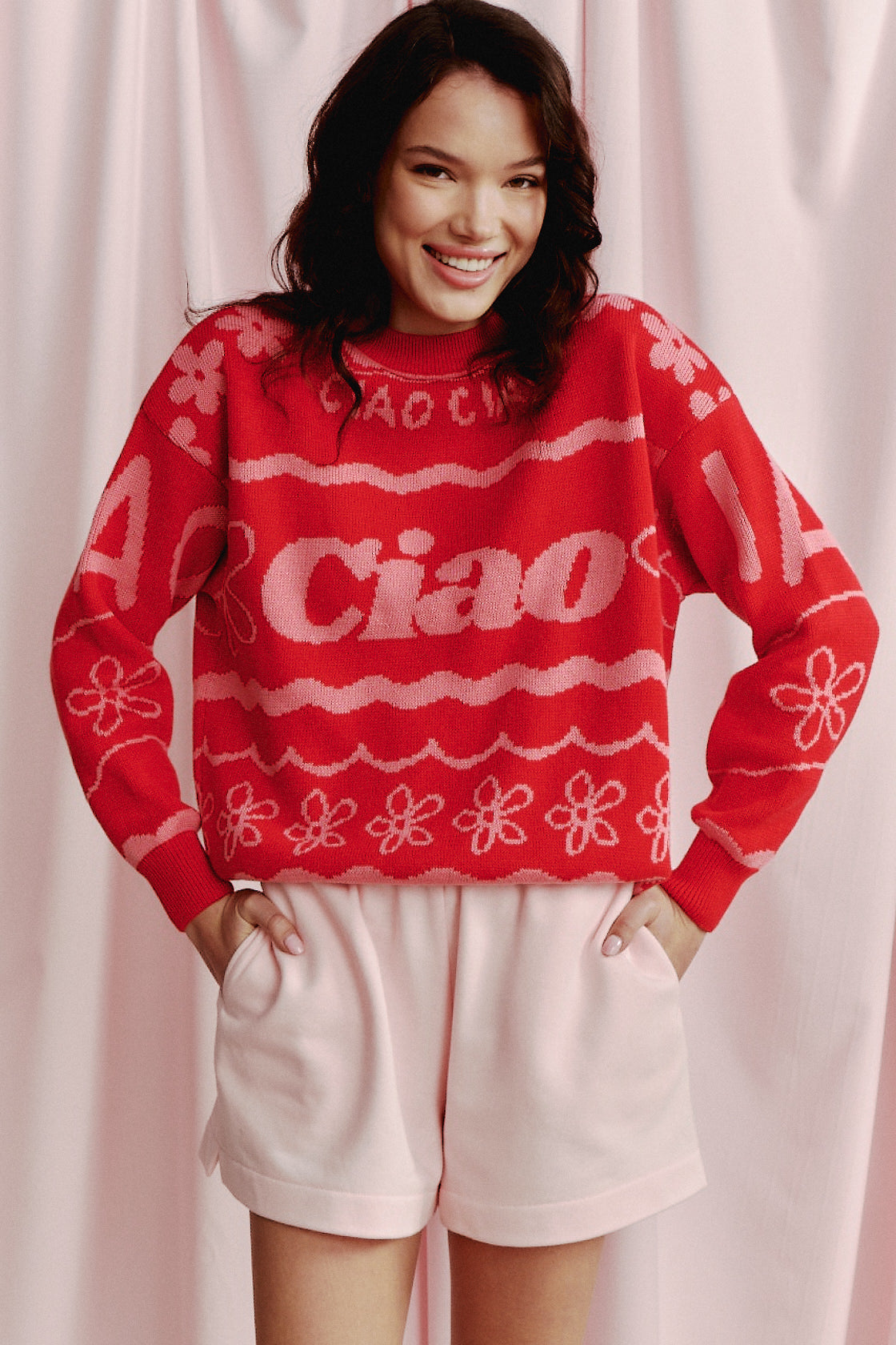 CIAO RED SWEATER