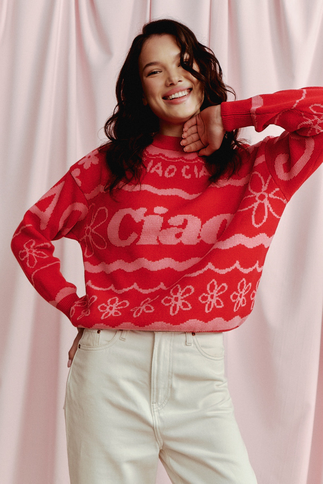 CIAO RED SWEATER