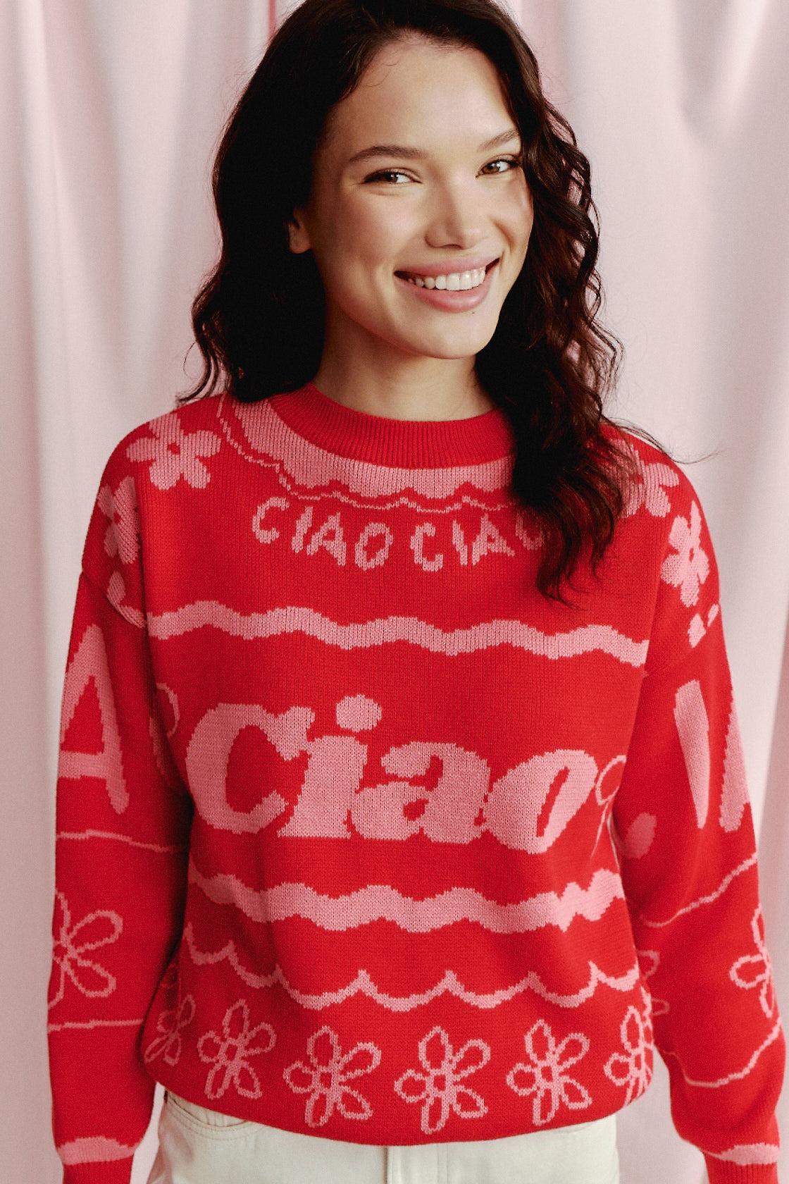 CIAO RED SWEATER