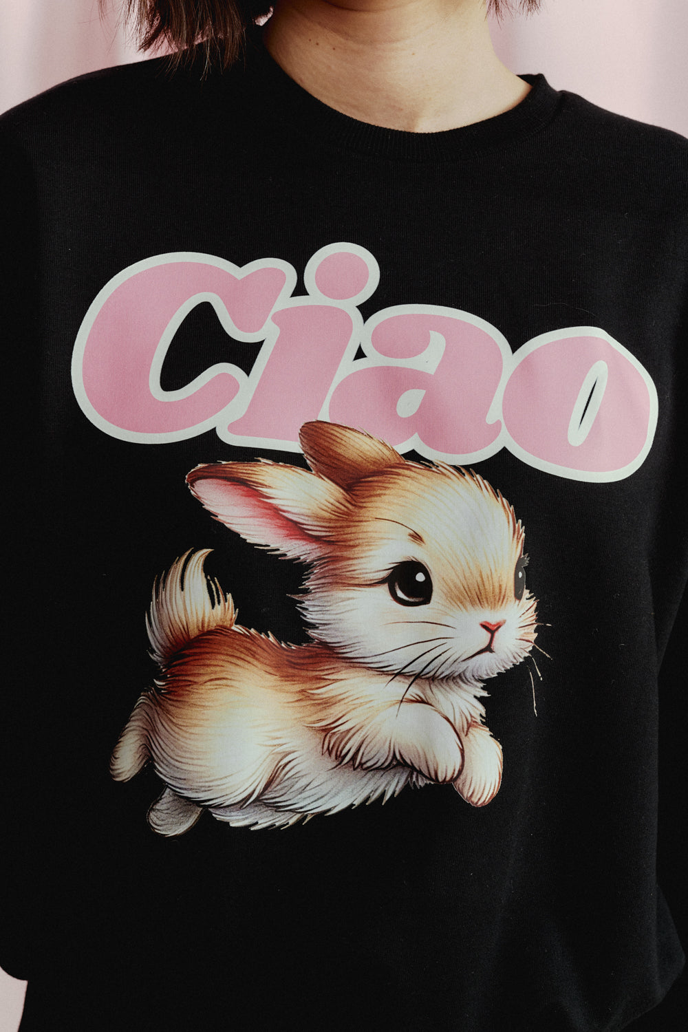 BUNNY BLACK SWEATSHIRT
