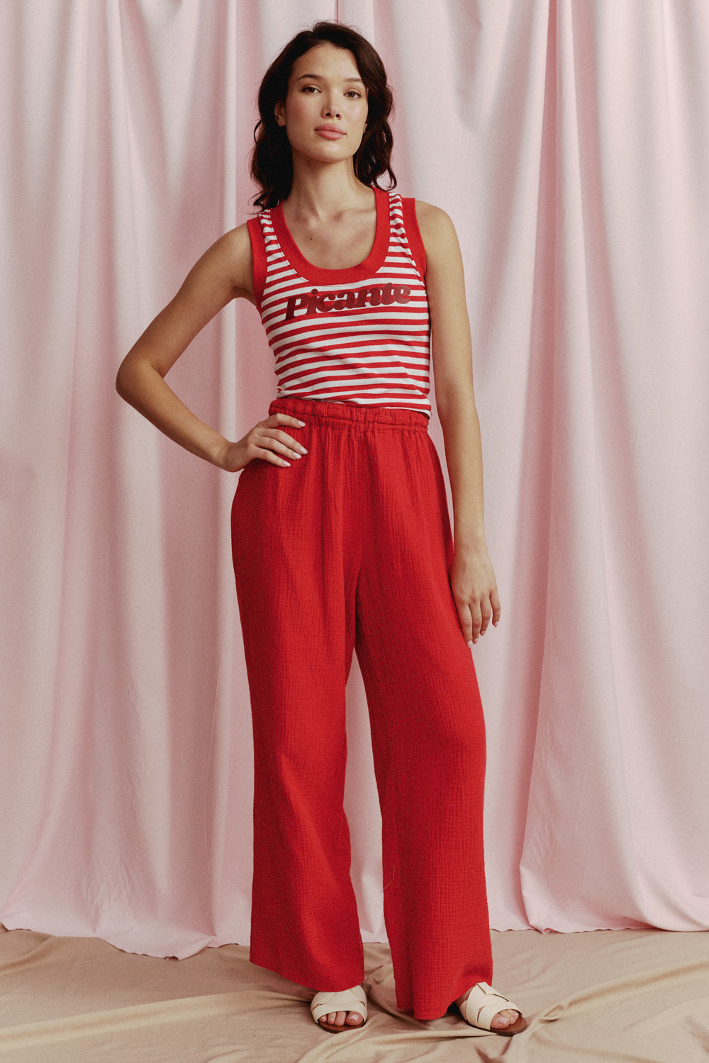 PICANTE STRIPED RED TOP