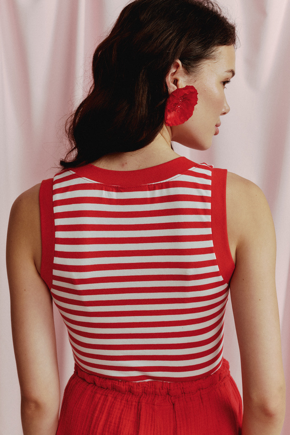 PICANTE STRIPED RED TOP