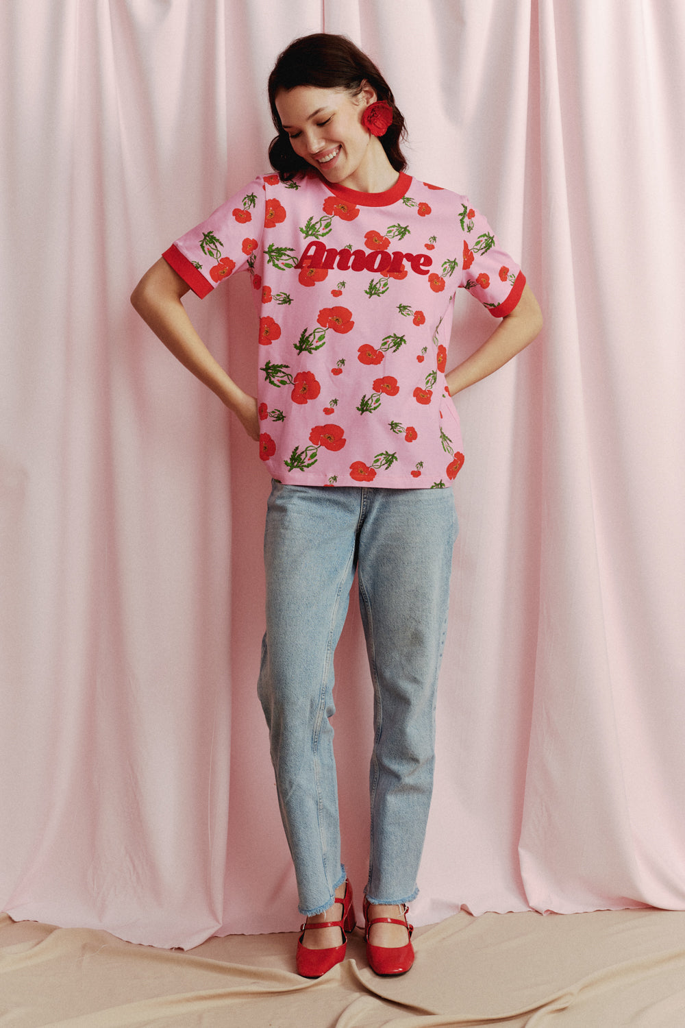 AMORE POPPY T-SHIRT