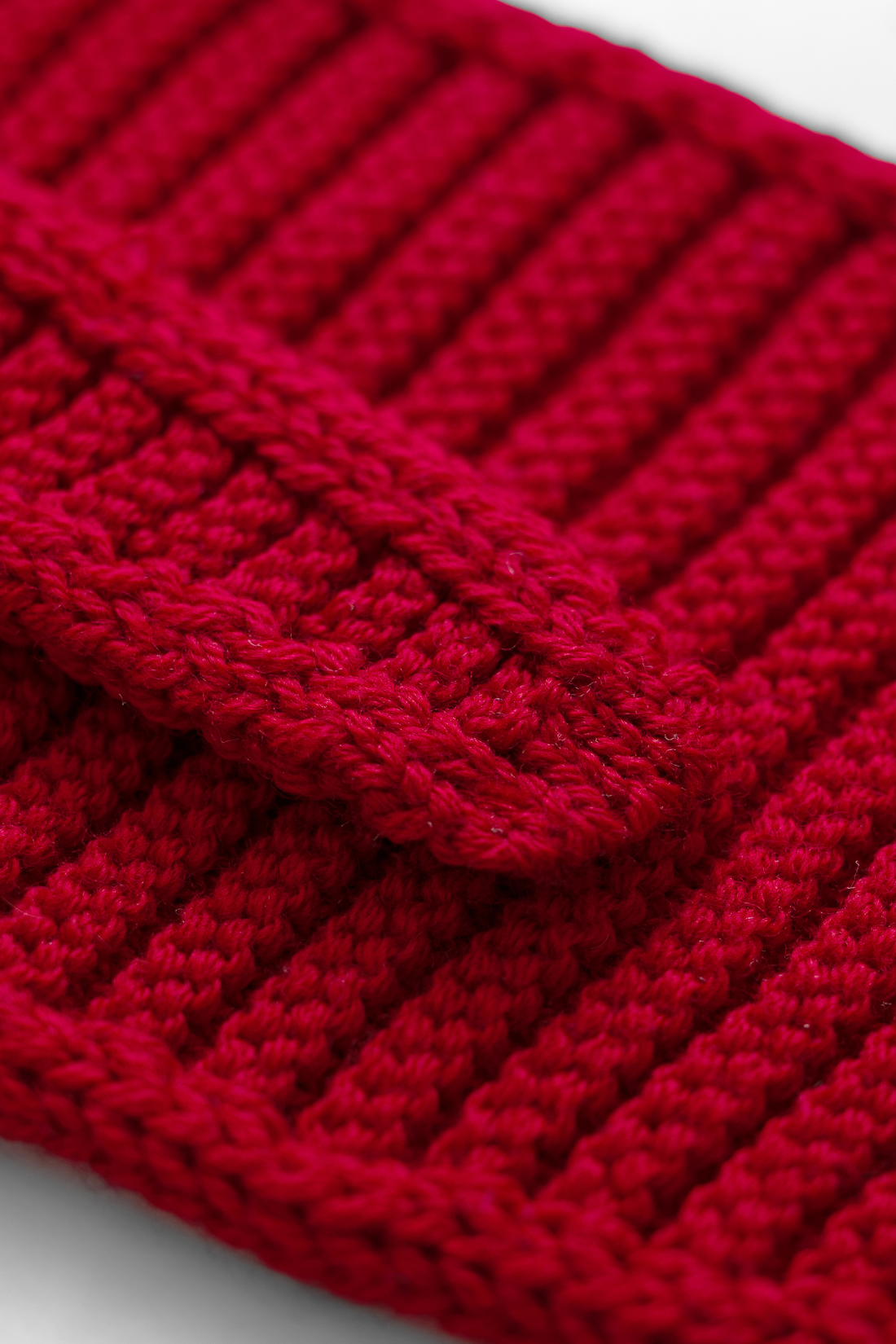 NODO RED WOOL SCARF
