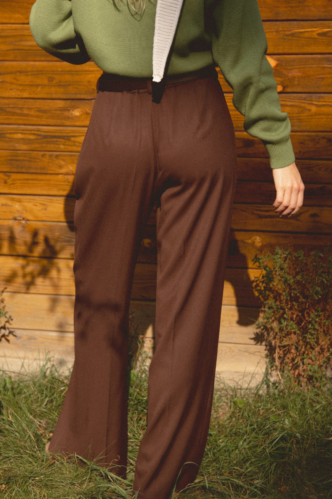 PANTALONI BROWN TROUSERS