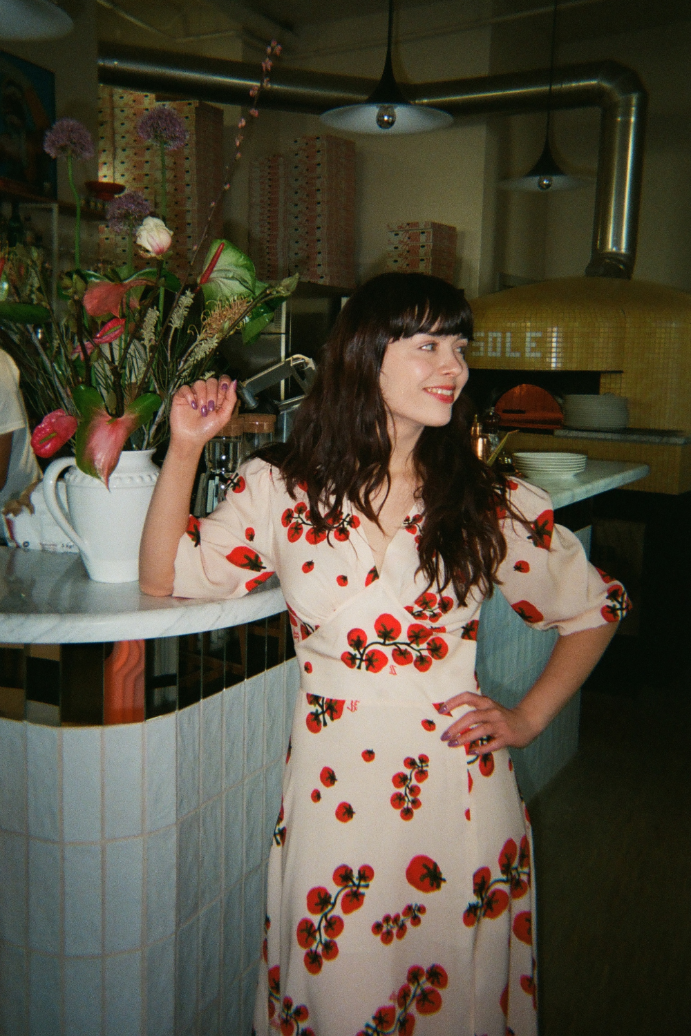POMODORO BEIGE DRESS