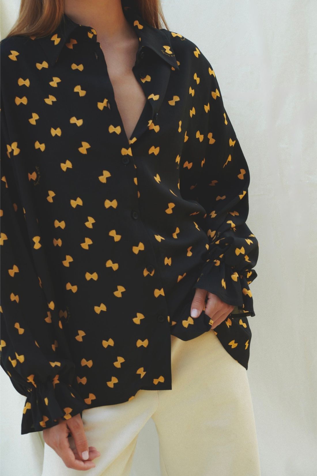 FARFALLE BLACK SHIRT