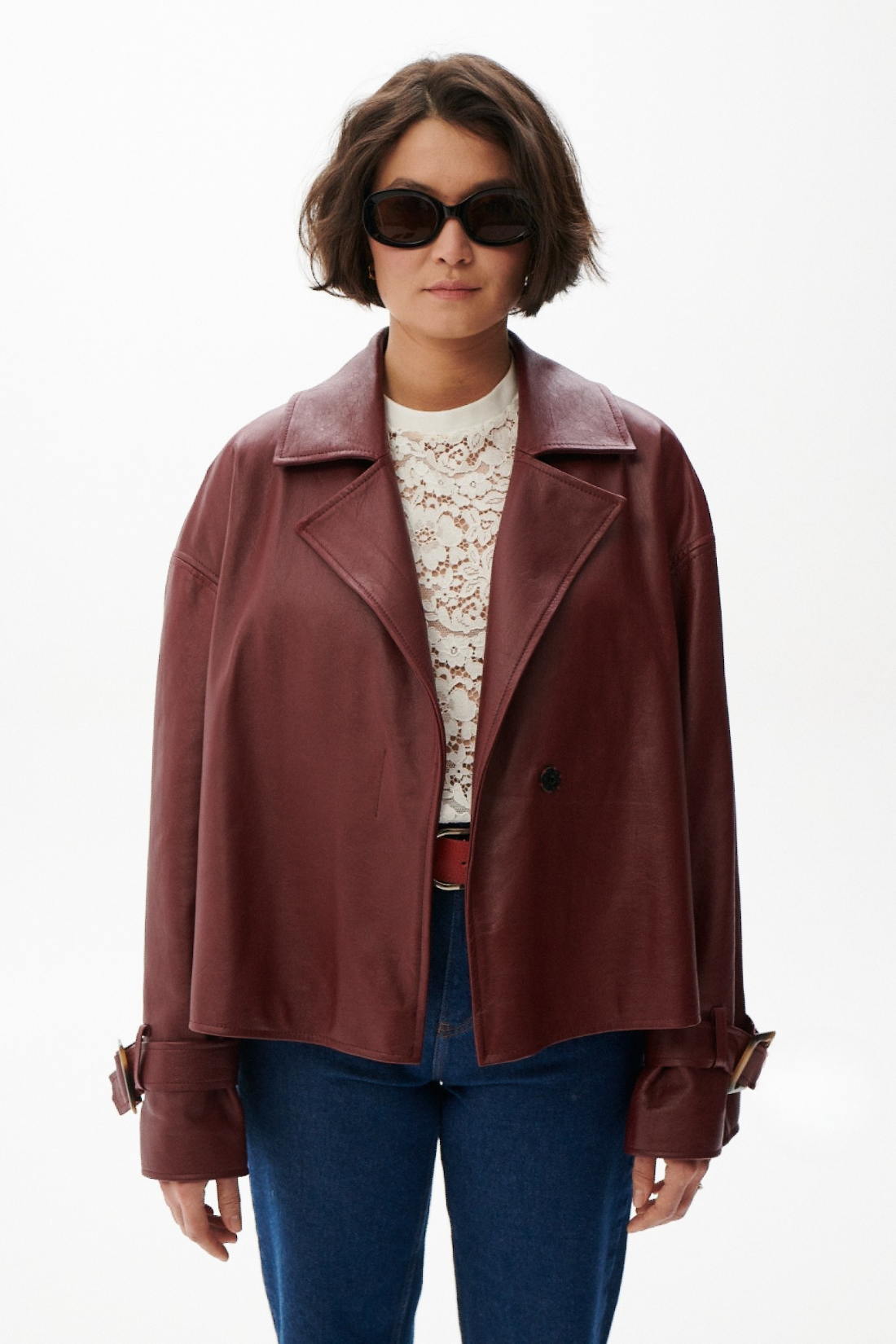 LEATHER JACKET FINESSE RED preorder