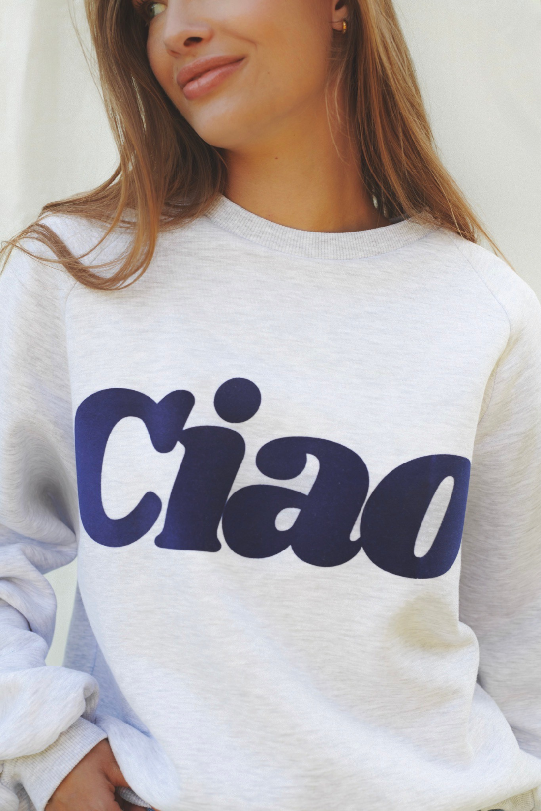 CIAO GREY MELANGE SWEATSHIRT