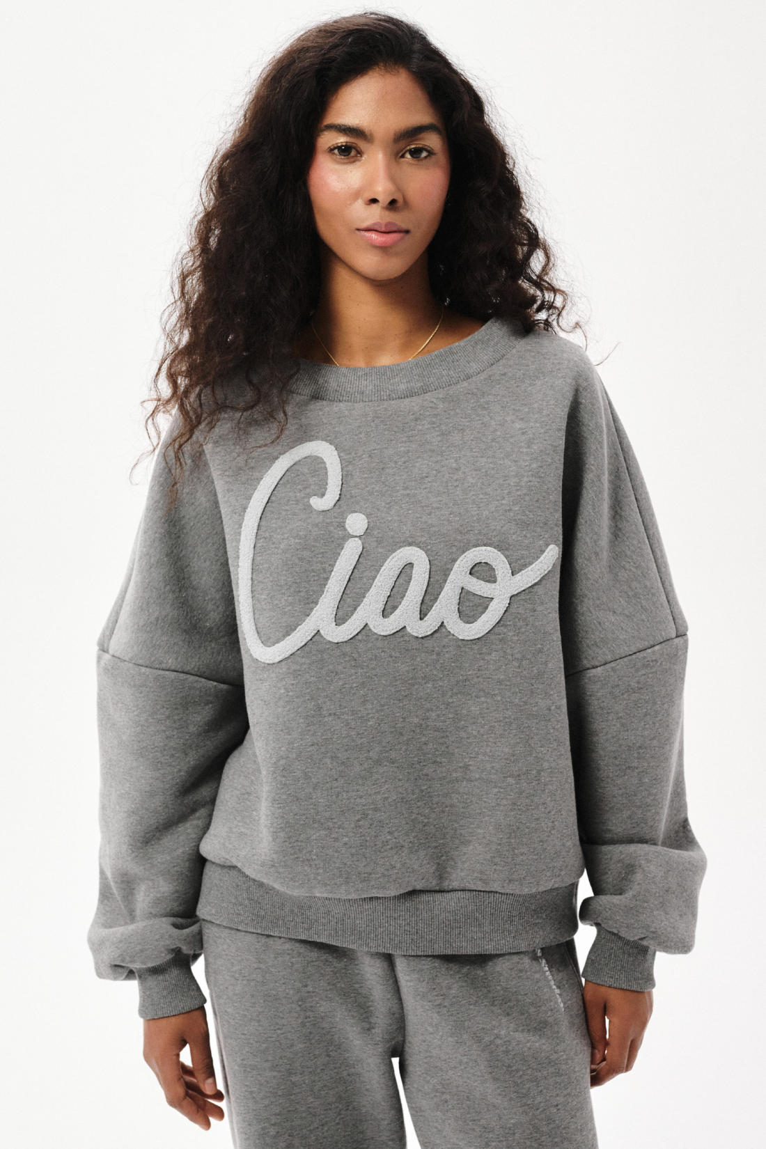 DOMENICA SWEATSHIRT GRAY MELANGE