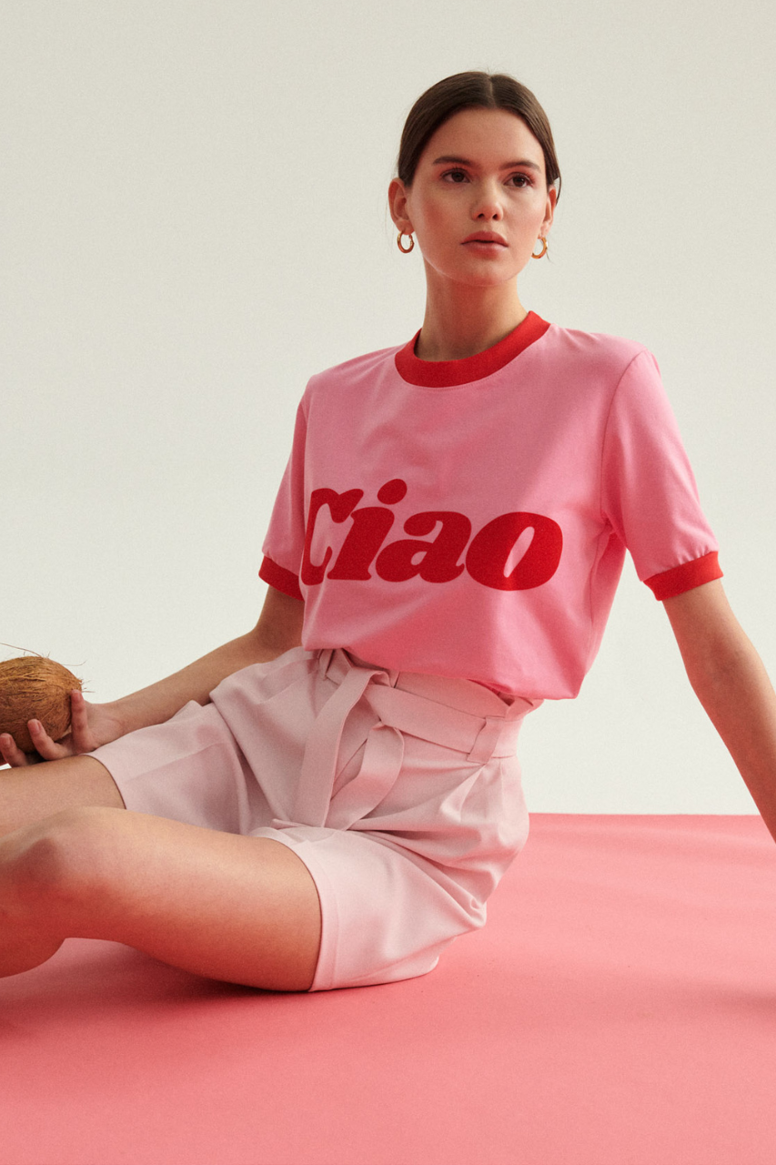 CIAO SUNDAY PINK T-SHIRT