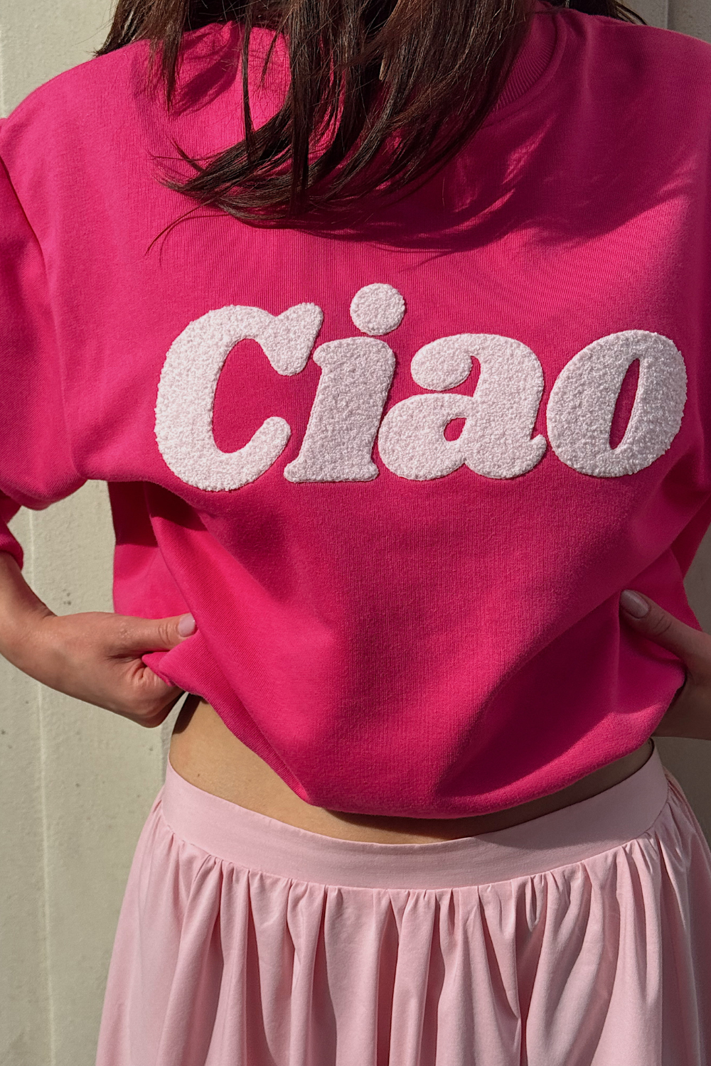 CIAO VACANZA SUMMER PINK SWEATSHIRT