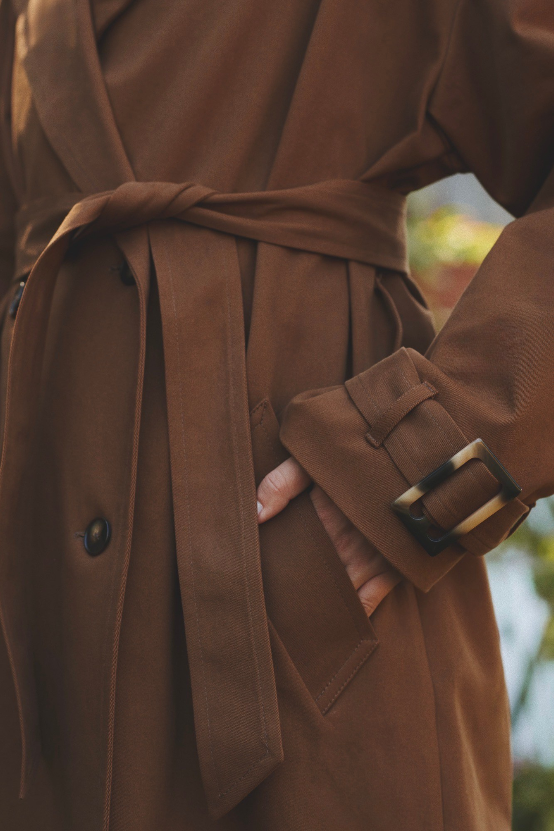 GAIA WALNUT TRENCH COAT