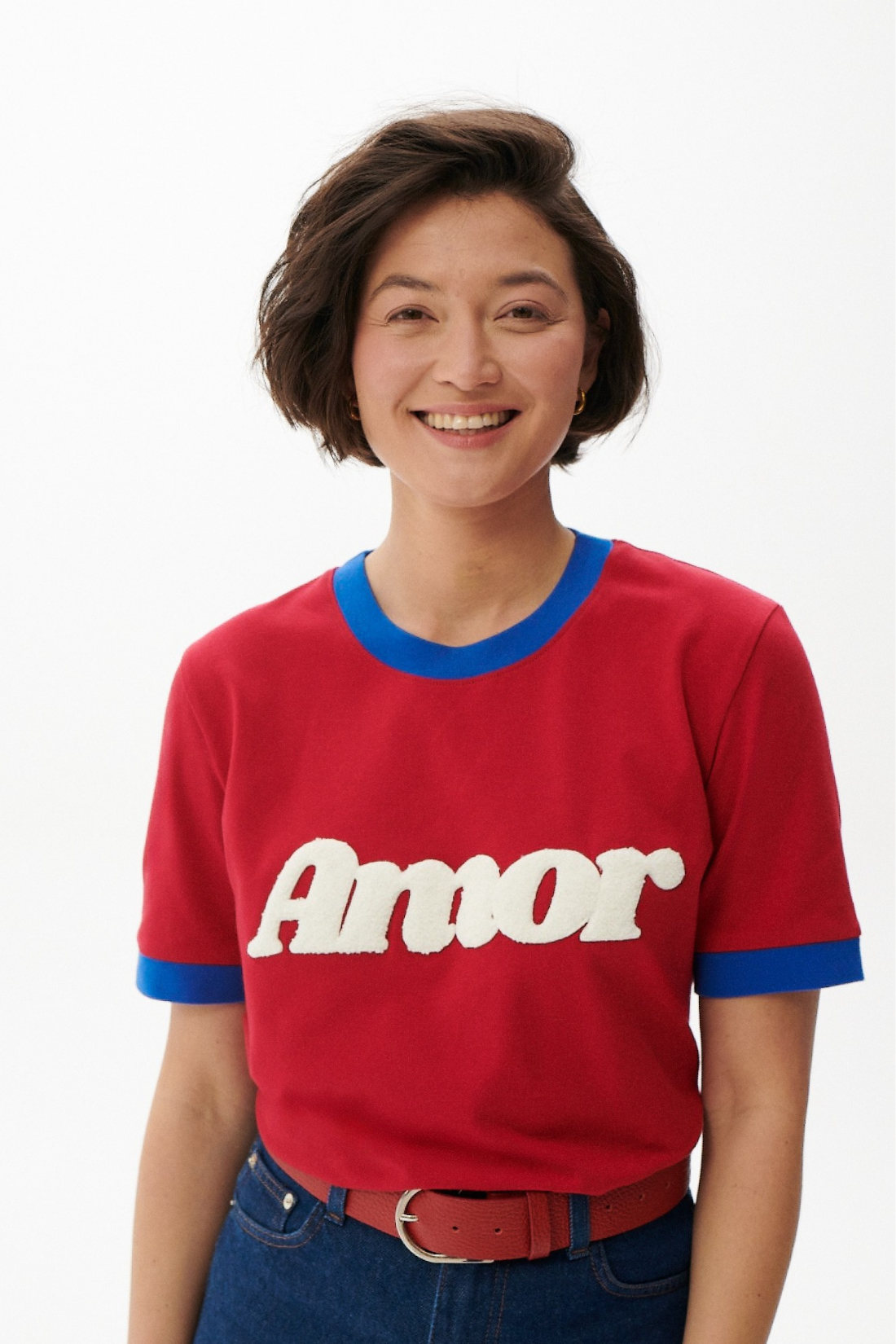 T-SHIRT AMOR CZERWONY