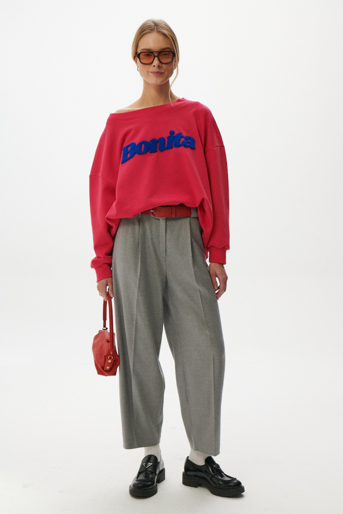 SPODNIE SELVAGGIA SZARY MELANŻ