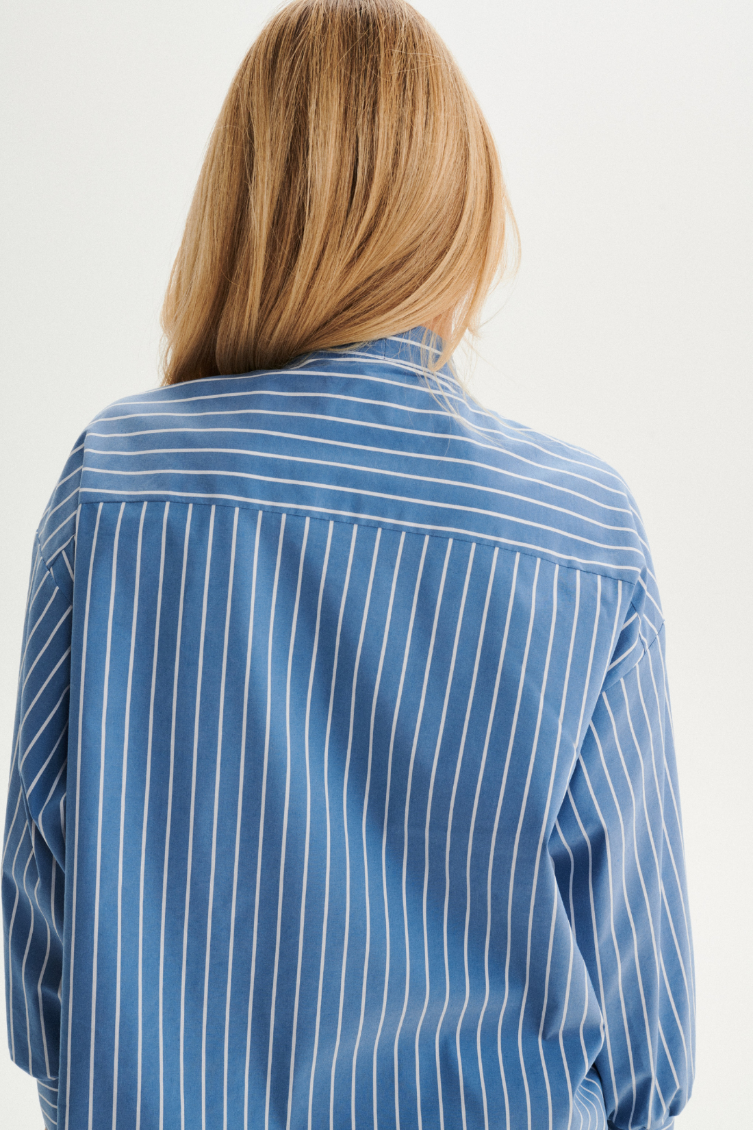STELLA BLUE AND WHITE STRIPED SHIRT