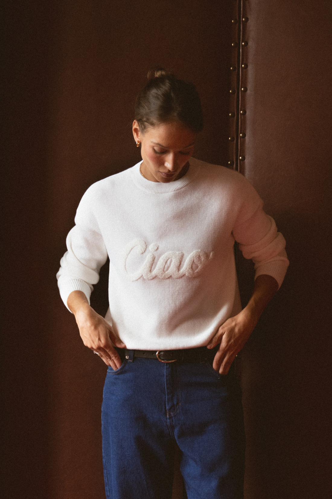 SADIE CREAM ORGANIC COTTON SWEATER