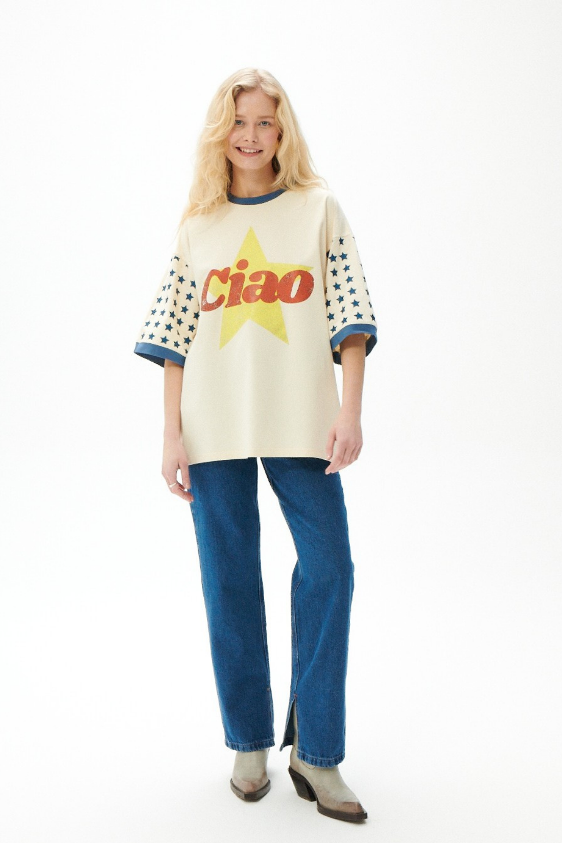 T-SHIRT CIAO STAR ECRU