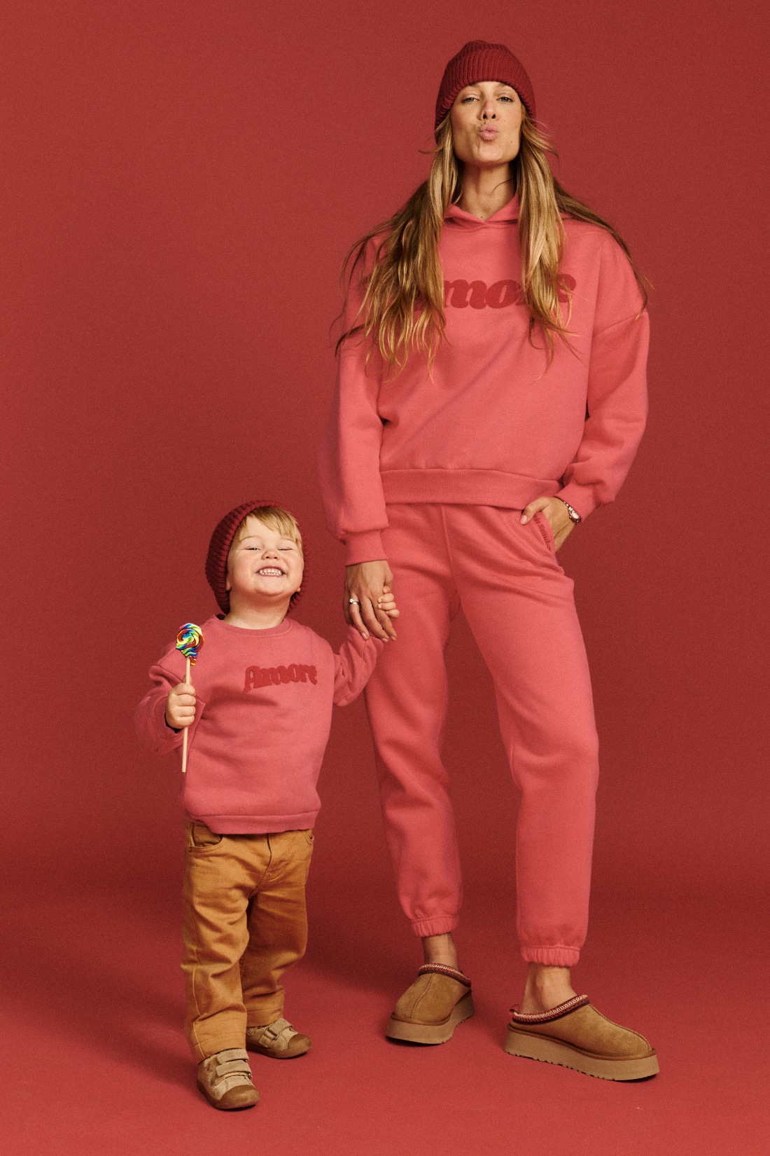 AMORE RED SWEATSHIRT MINI