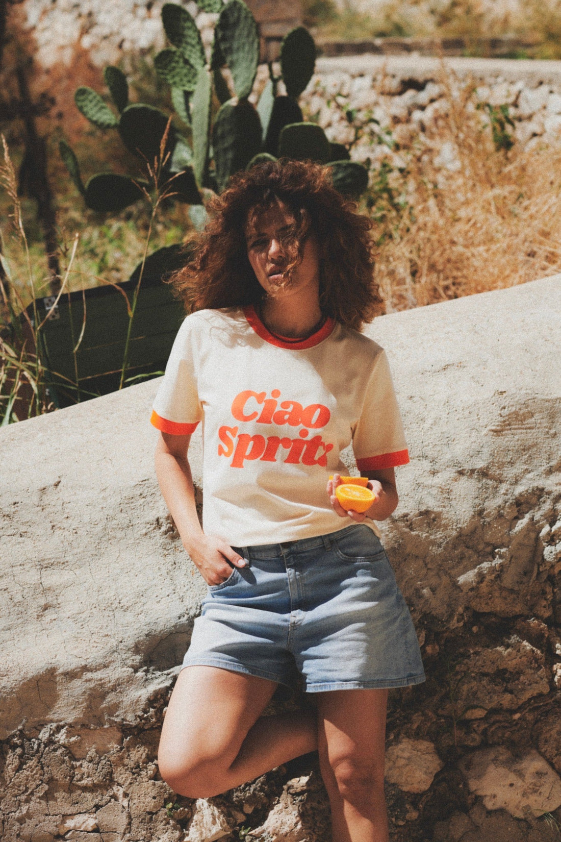 CIAO SPRITZ CREAM T-SHIRT