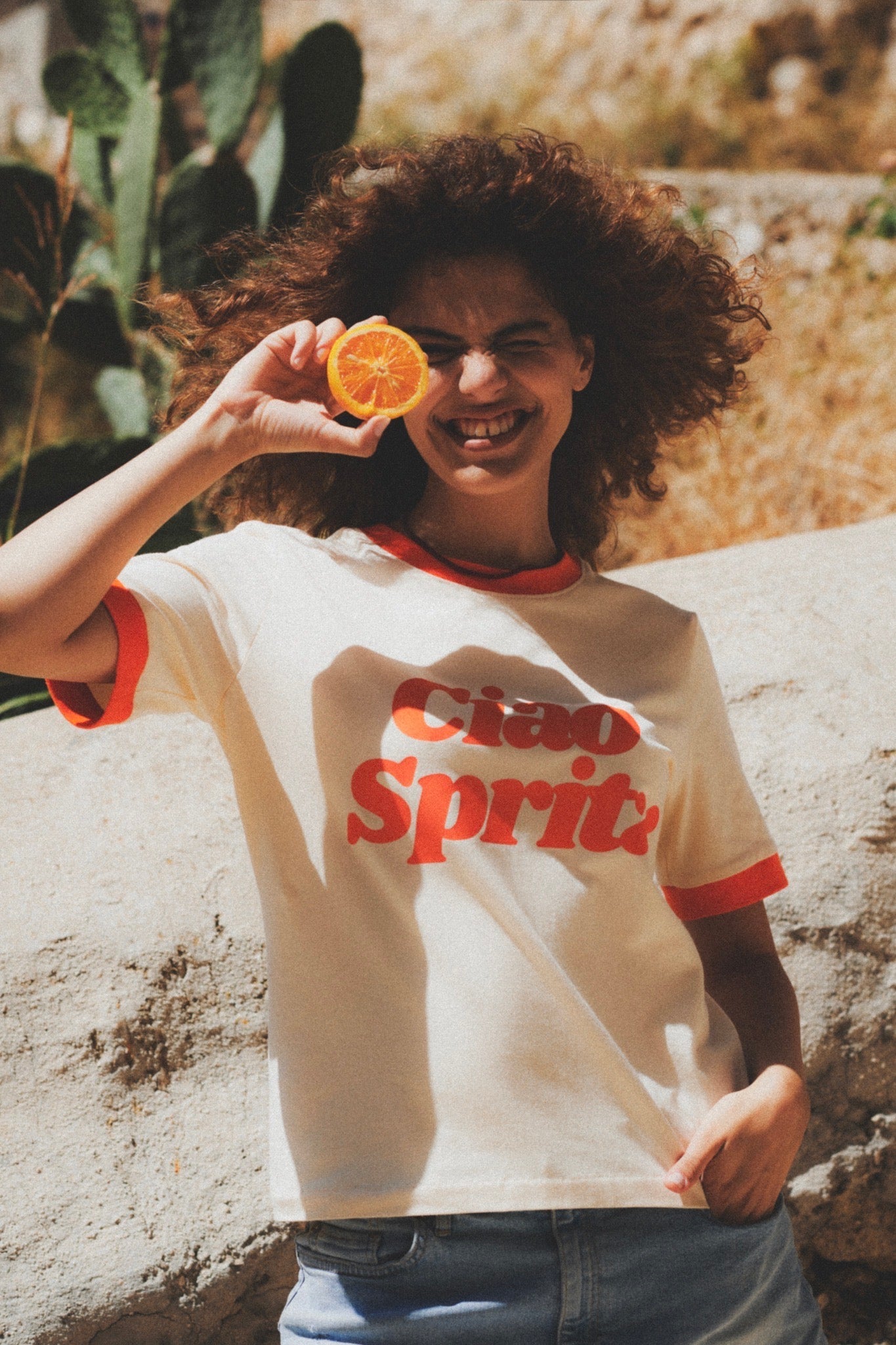 CIAO SPRITZ CREAM T-SHIRT