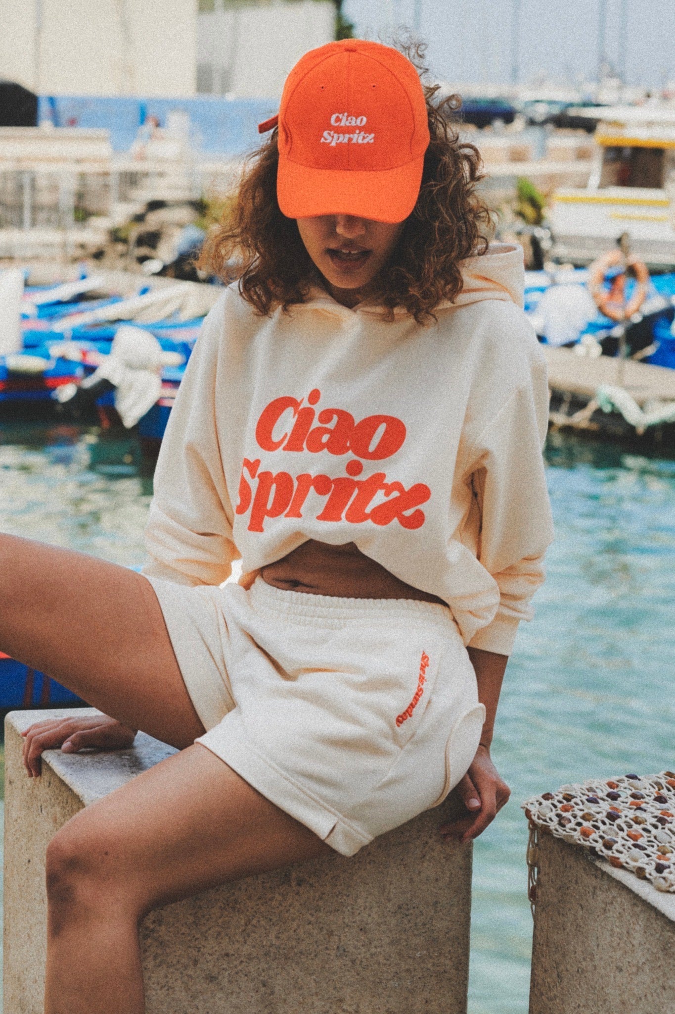 CIAO SPRITZ CREAM HOODIE