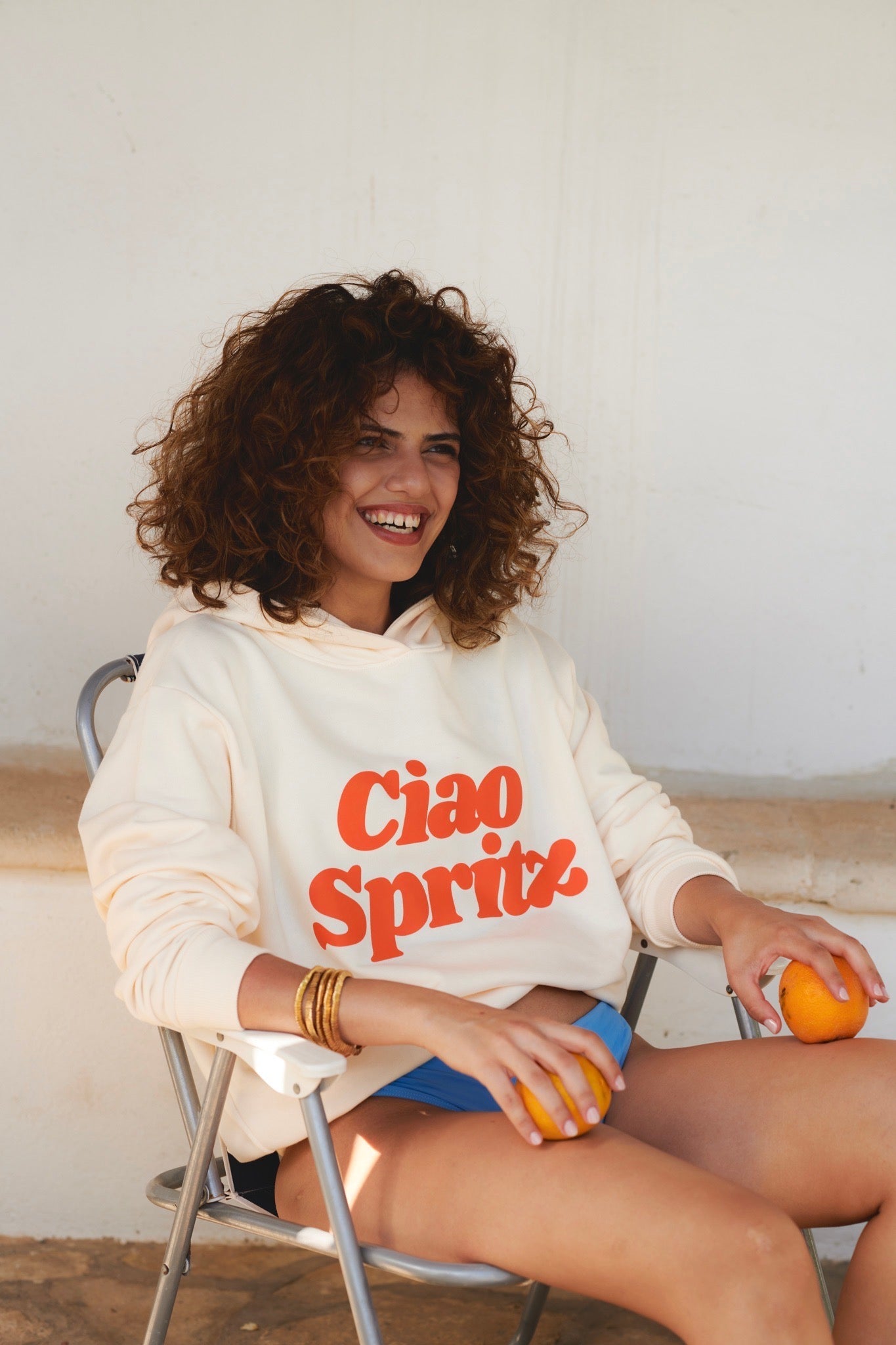 CIAO SPRITZ CREAM HOODIE