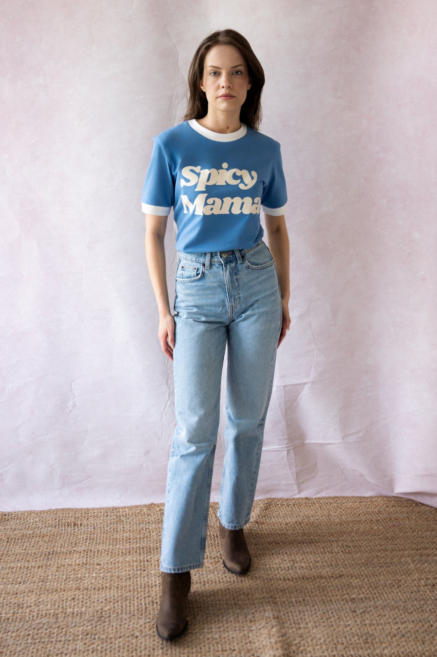 SPICY MAMA BLUE T-SHIRT