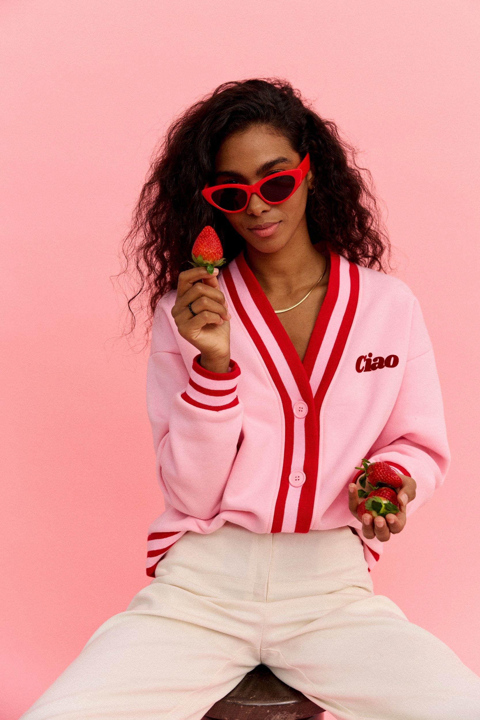 CARDIE PINK CARDIGAN