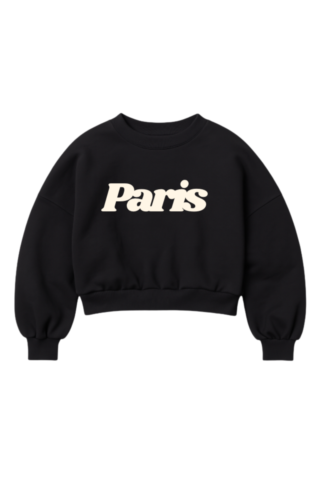 PARIS BLACK SWEATSHIRT