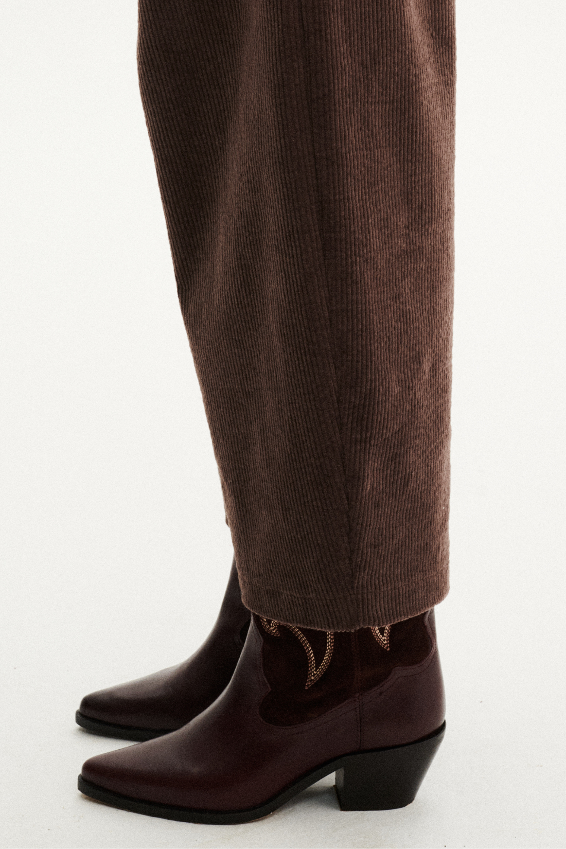 SELVAGGIA BROWN TROUSERS