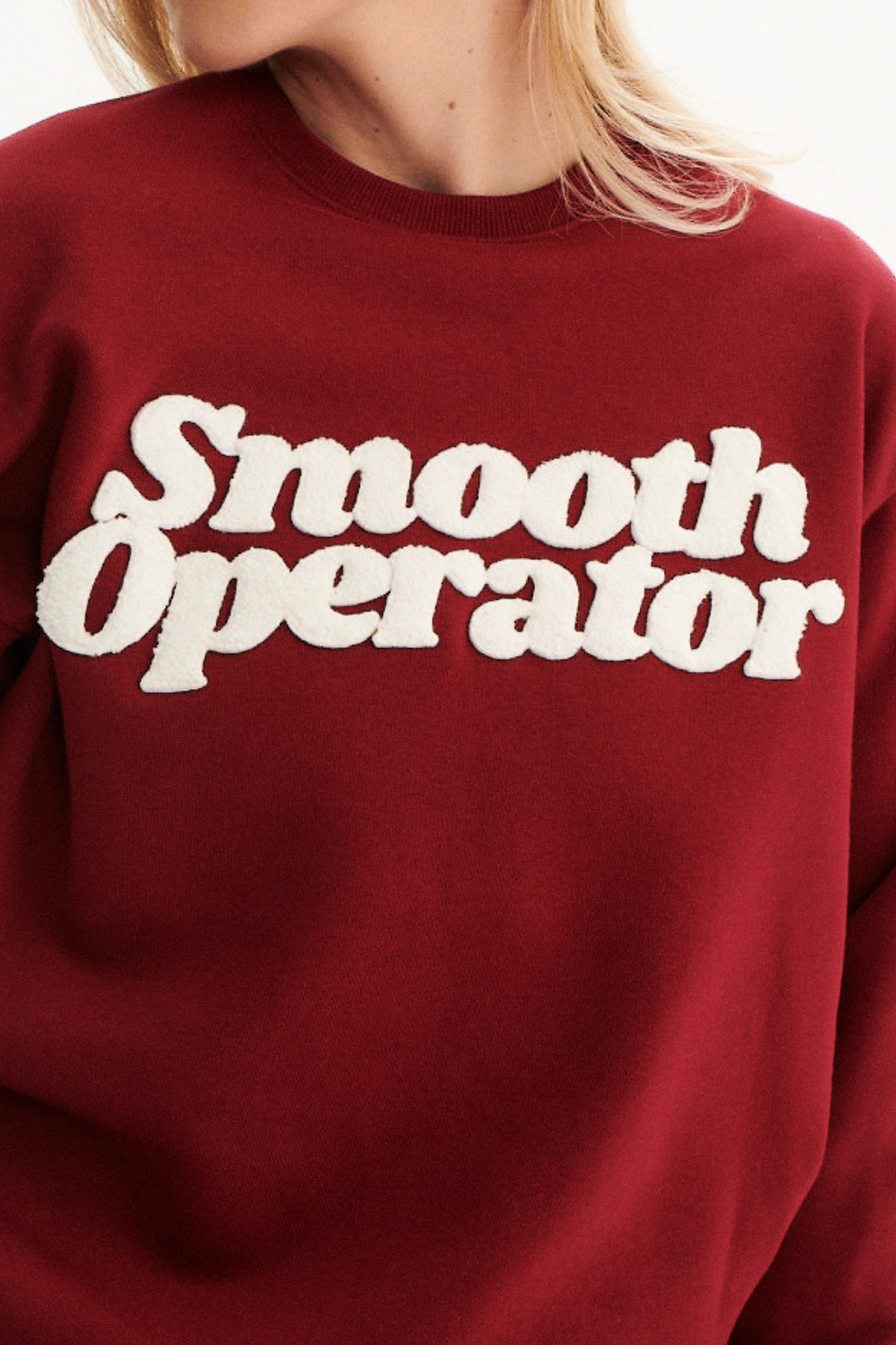 SMOOTH BURGUNDY SWEATSHIRT