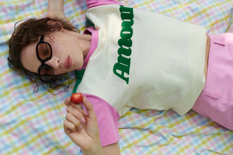 AMOUR STRAWBERRY CREAMY T-SHIRT