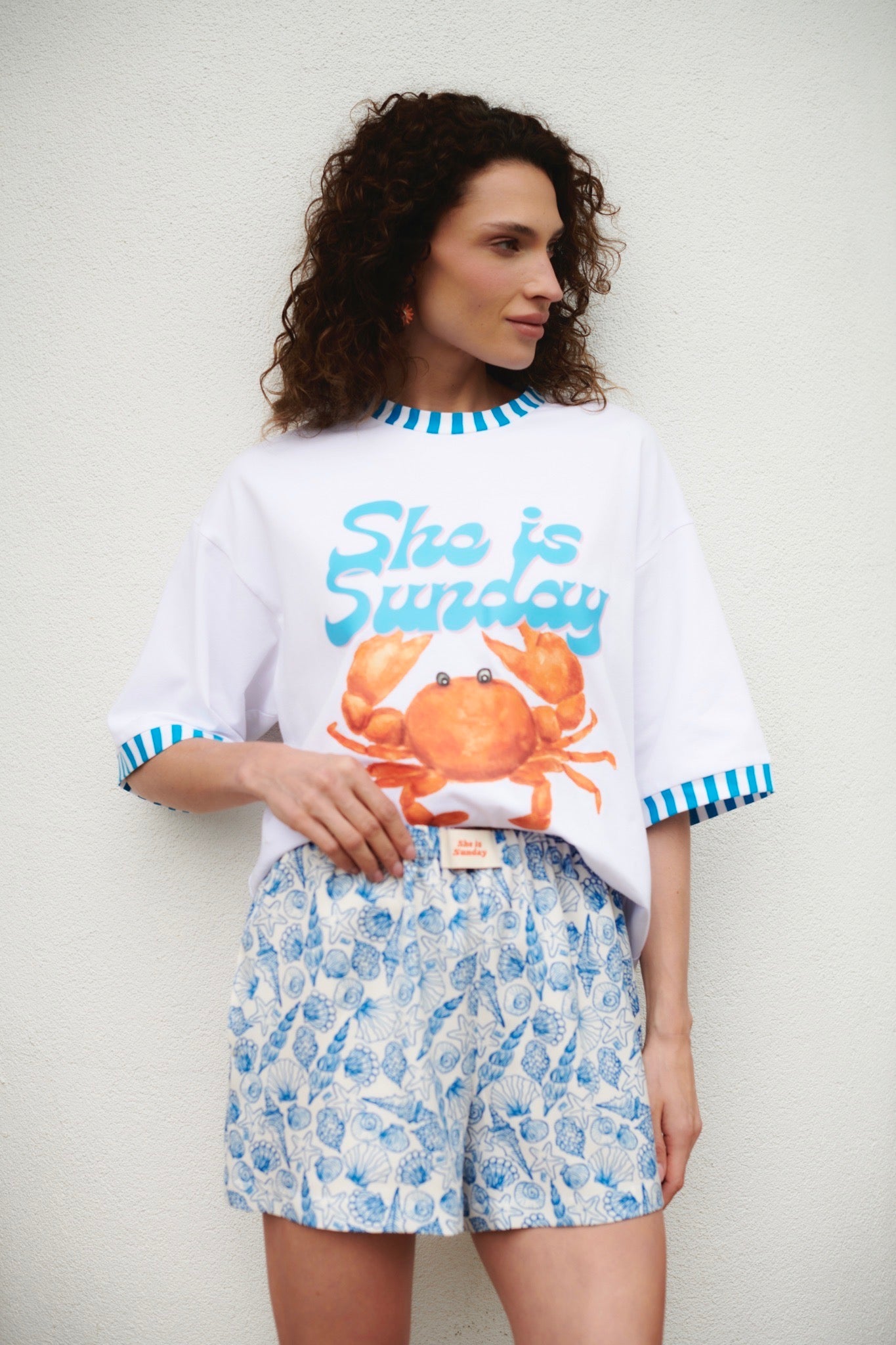 CRAB WHITE T-SHIRT
