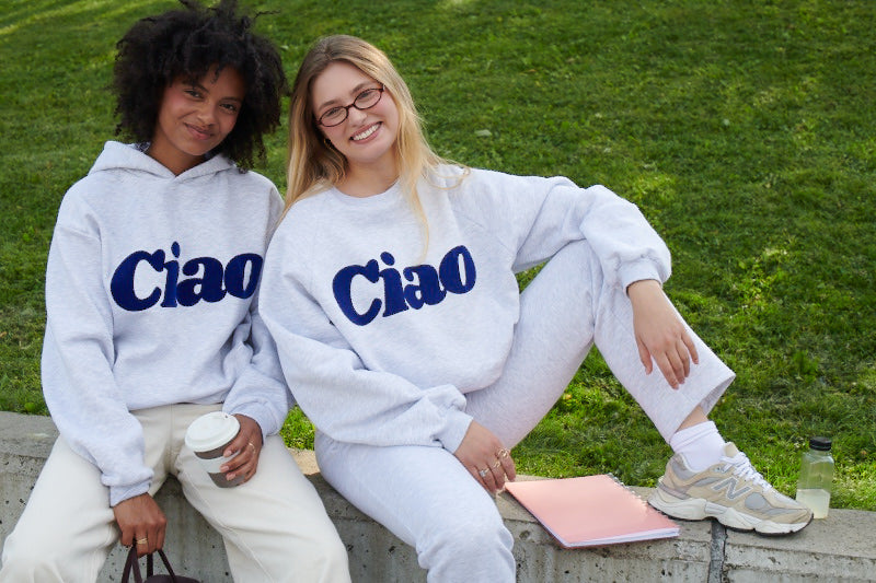CIAO GREY MELANGE HOODIE