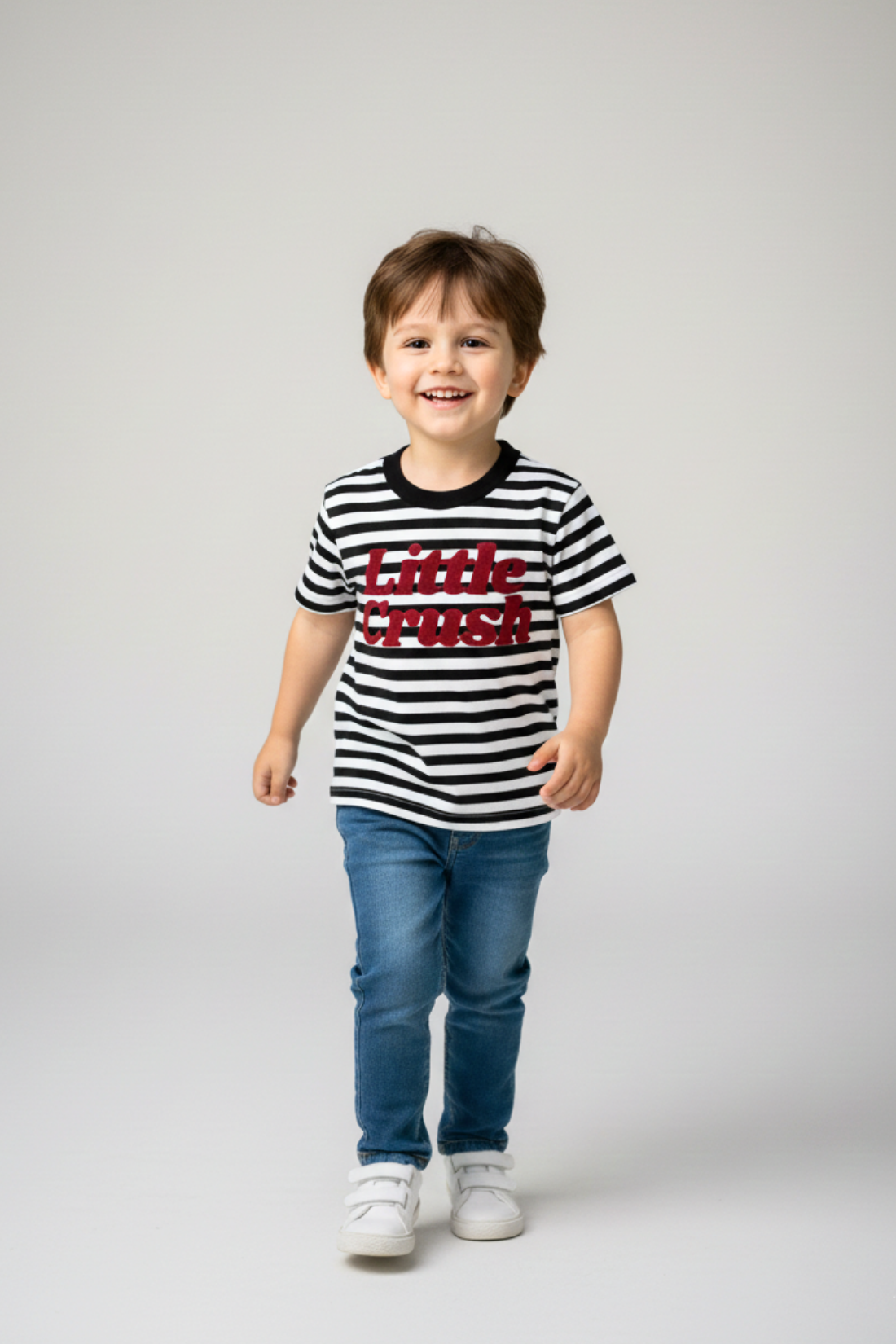 T-SHIRT LITTLE CRUSH W PASKI