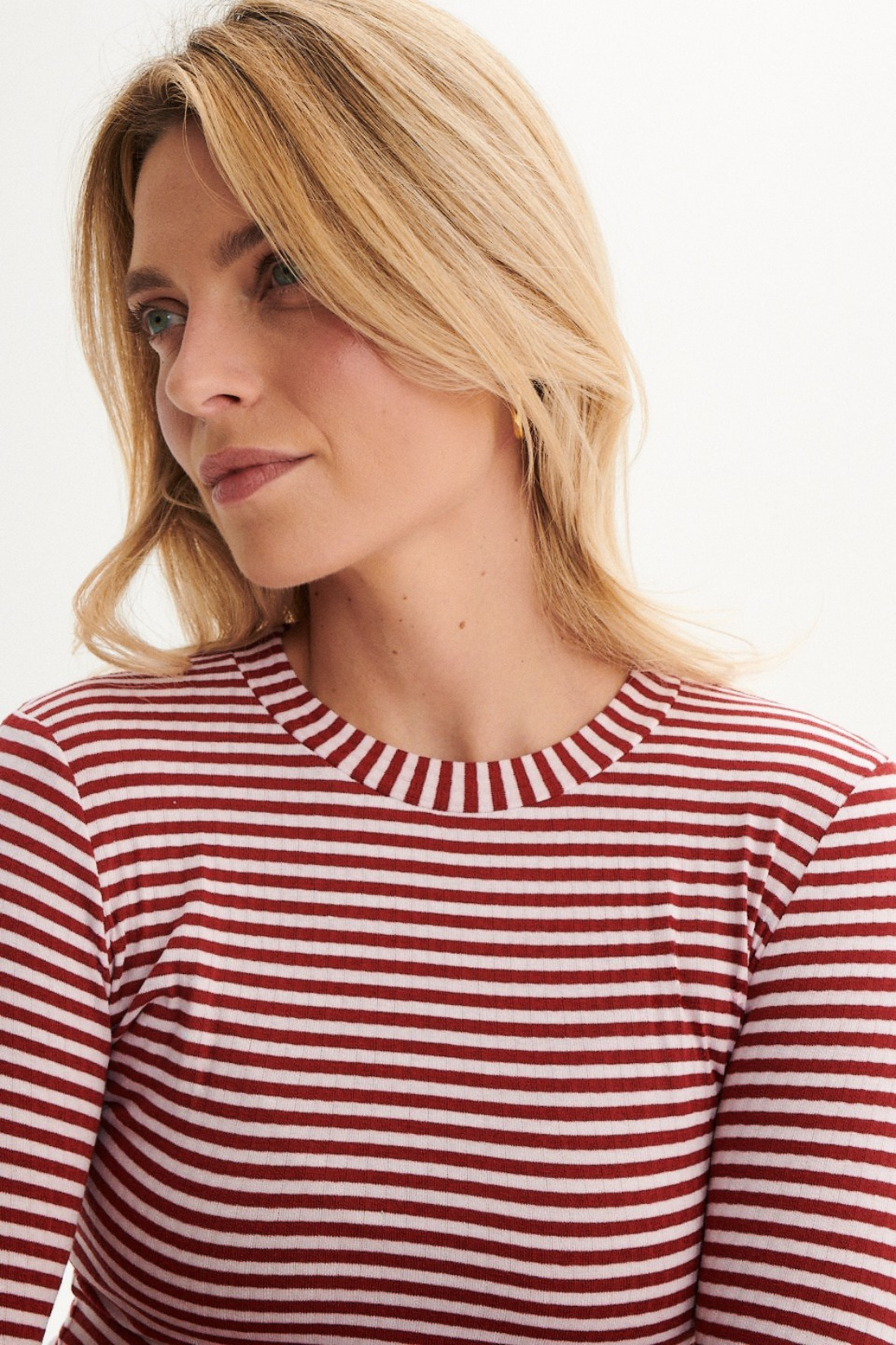 LONGSLEEVE COSI COSI STRIPPED BURGUNDY