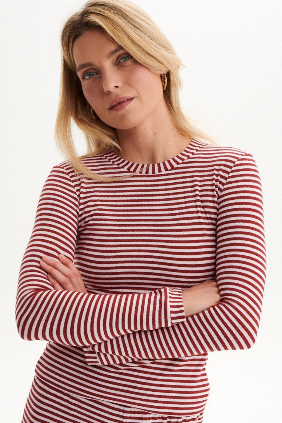 LONGSLEEVE COSI COSI STRIPPED BURGUNDY