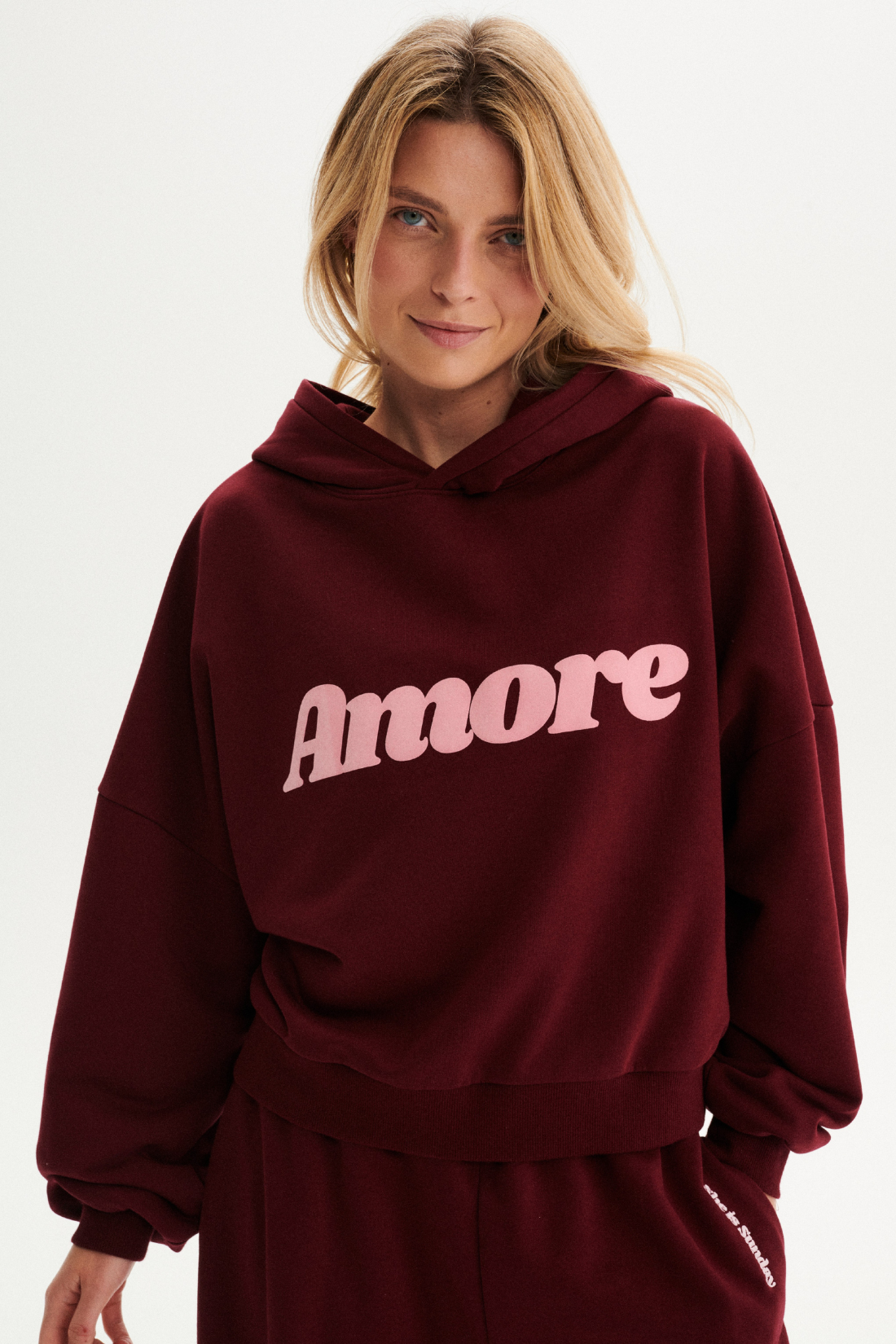 AMORE BURGUNDY SWEATSHIRT