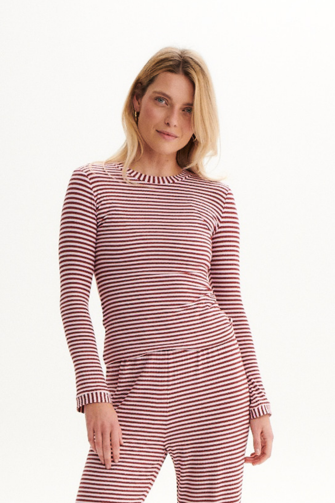 LONGSLEEVE COSI COSI STRIPPED BURGUNDY